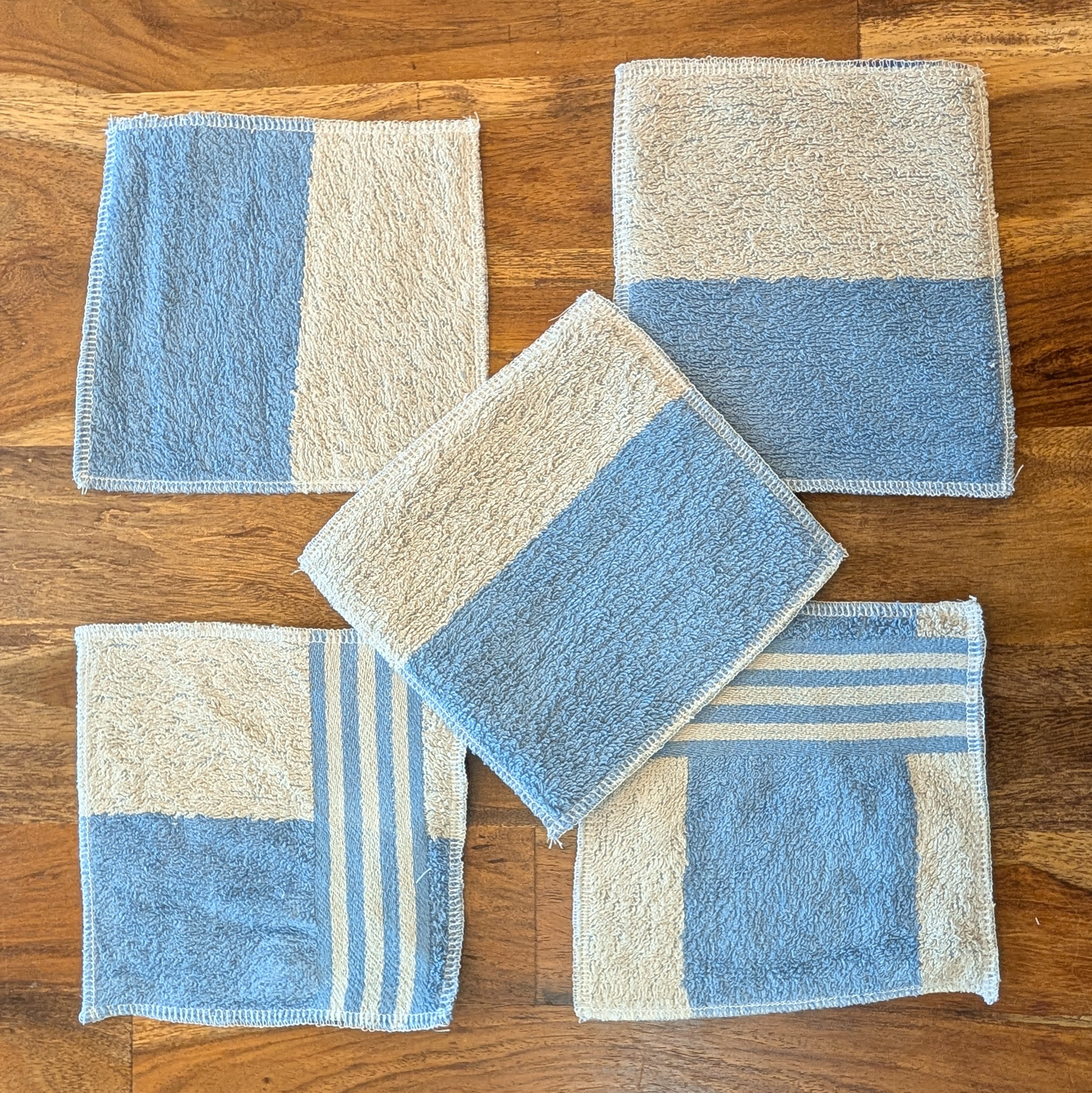 Lot de 5 lingettes lavables