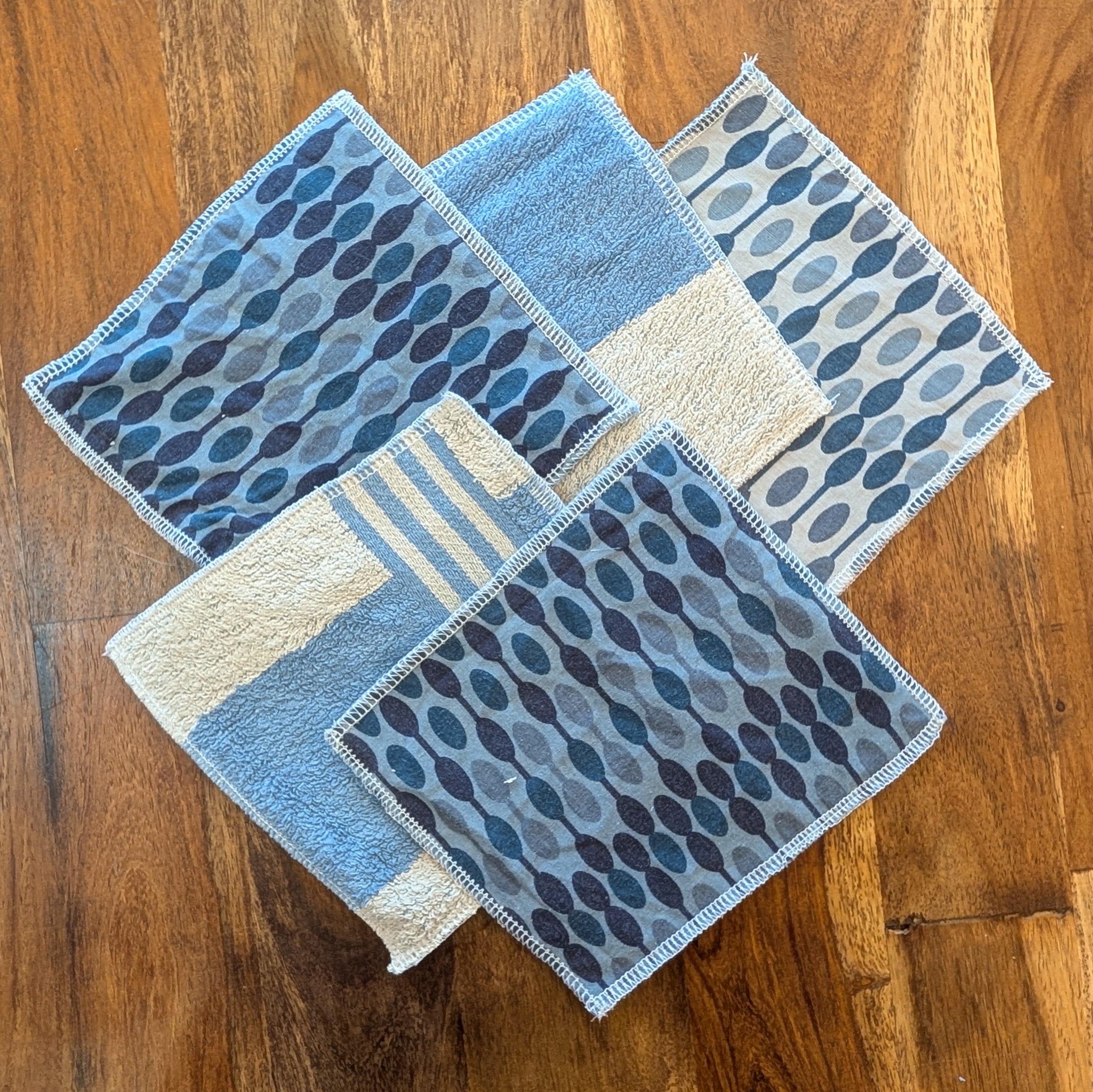 Lot de 5 lingettes lavables
