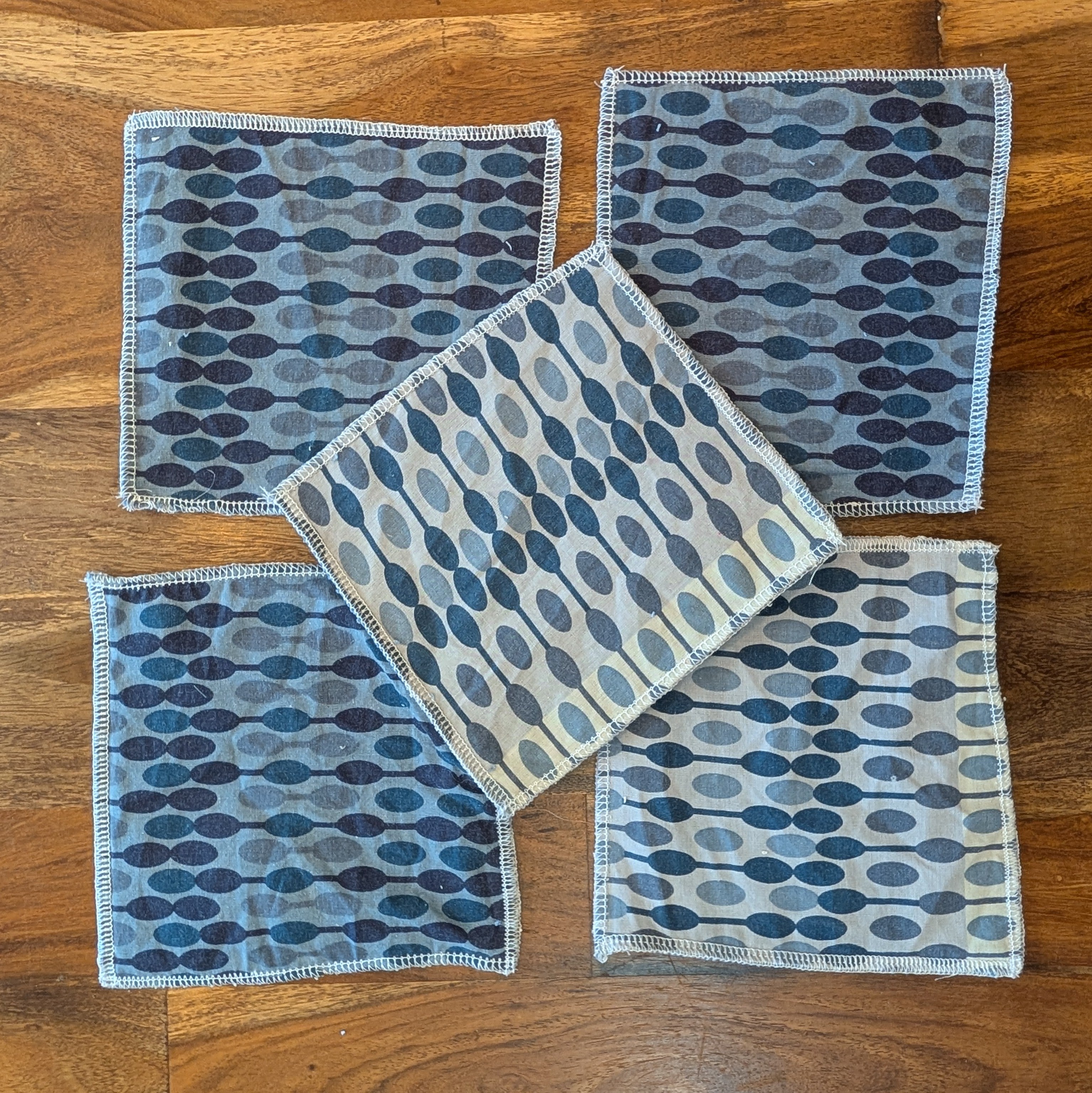 Lot de 5 lingettes lavables